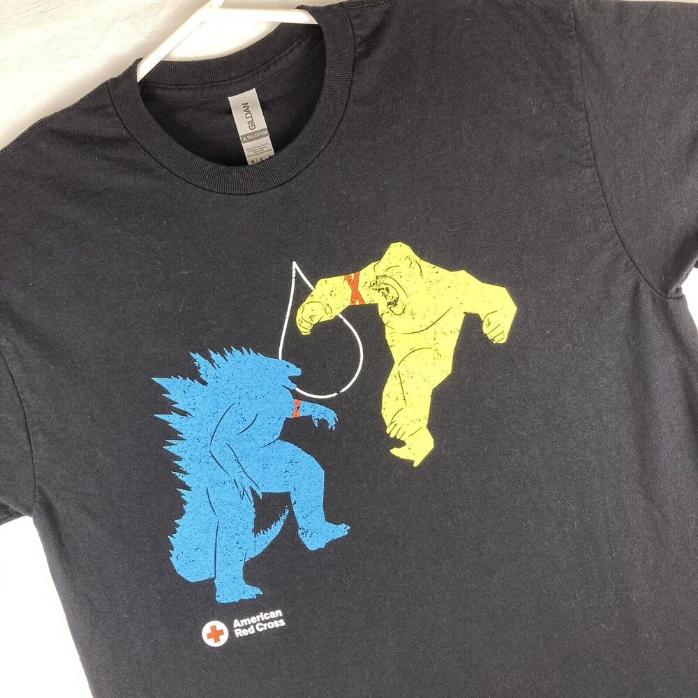 Godzilla x Kong the New Empire Red Cross Promo T Shirt Men’s Size Medium
